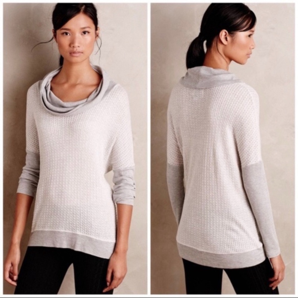 Anthropologie Cowl Neck Pullover by Saturday Sunday